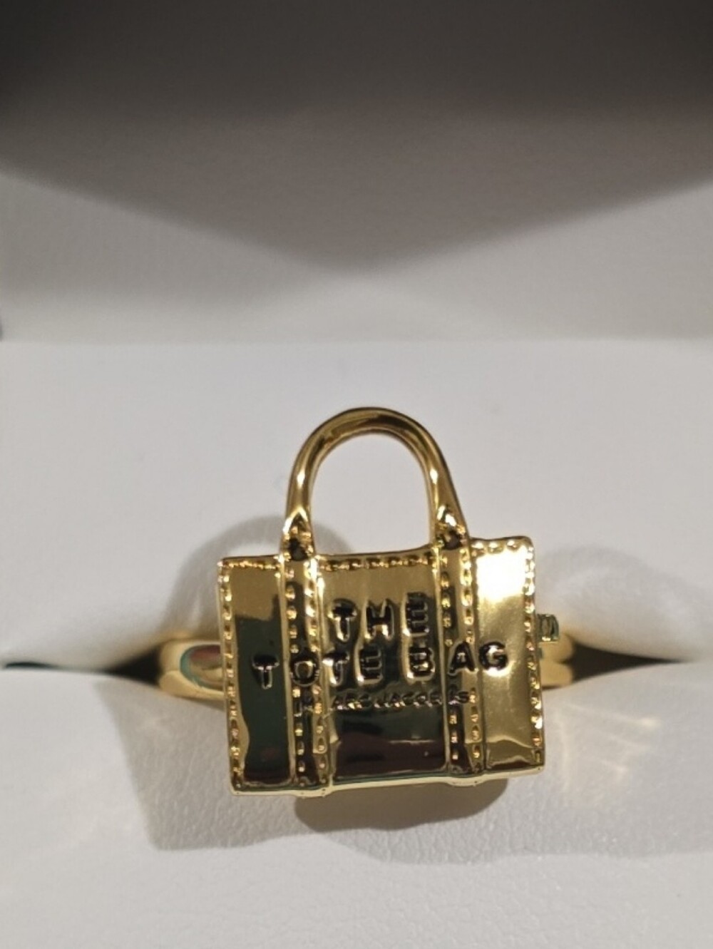 Marc Jacobs Gold Tote Bag Ring